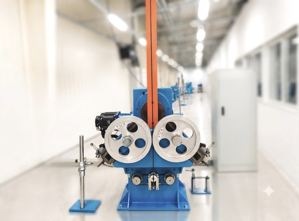 Cable bending test equipment in the Zettanet quality lab
